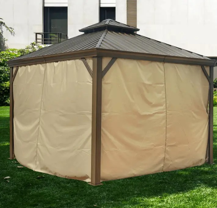【Gazebo】Alexander 12 Ft. W X 12 Ft. D Aluminum Patio Gazebo