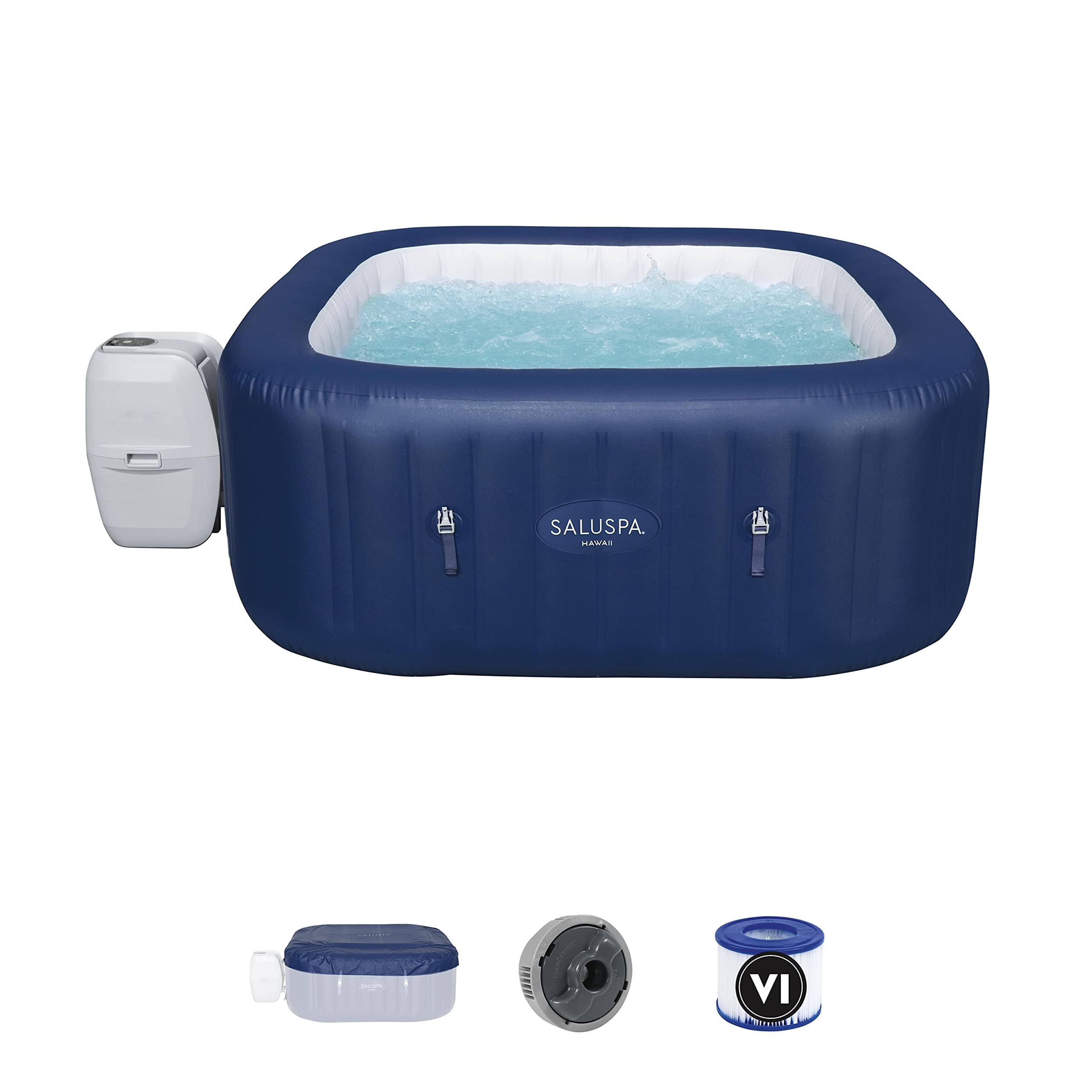 【Sports&Outdoors】SaluSpa Hawaii 71-Inch x 26-Inch 6 Person Outdoor Inflatable Hot Tub Spa