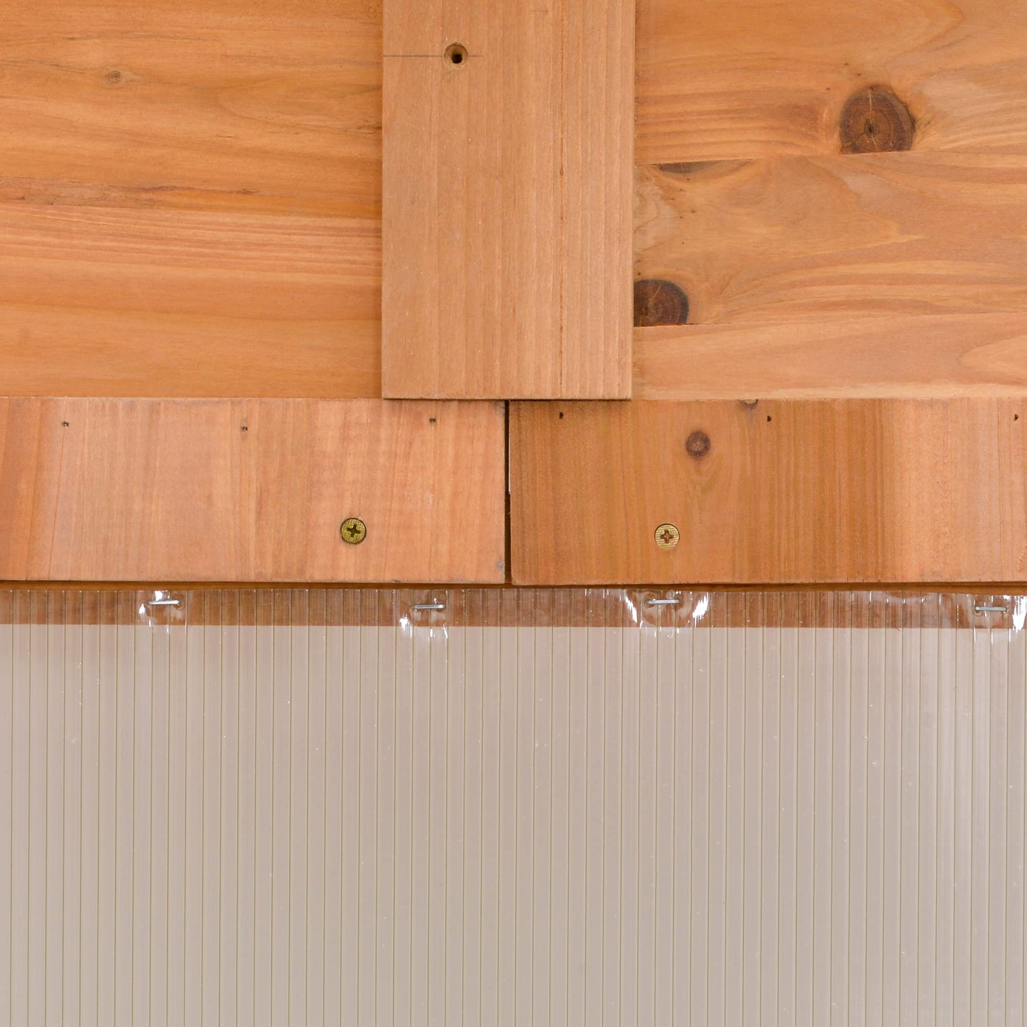 【Home&Garden】6' x 4' x 7' Polycarbonate Greenhouse, Walk-in Hot House Kit, Hobby Greenhouse with Lockable Door