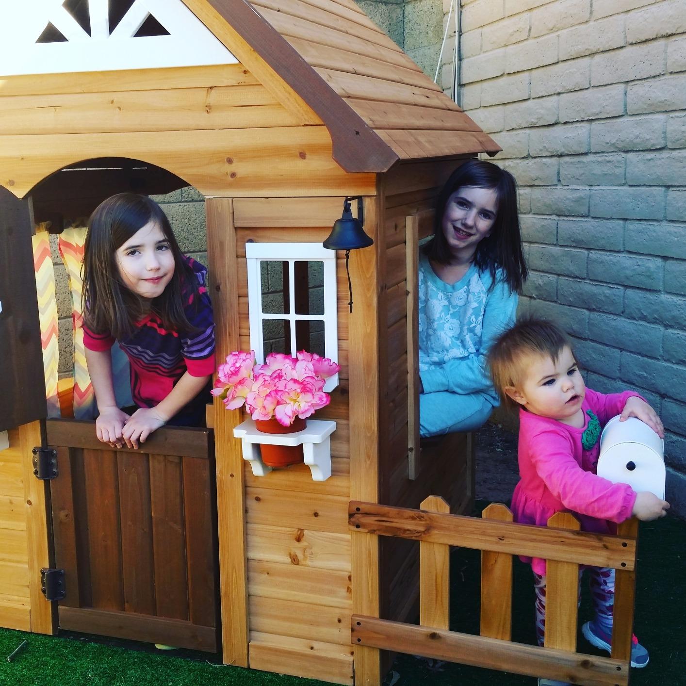 【Baby&Kids】Aspen All Cedar Outdoor Wooden Playhouse
