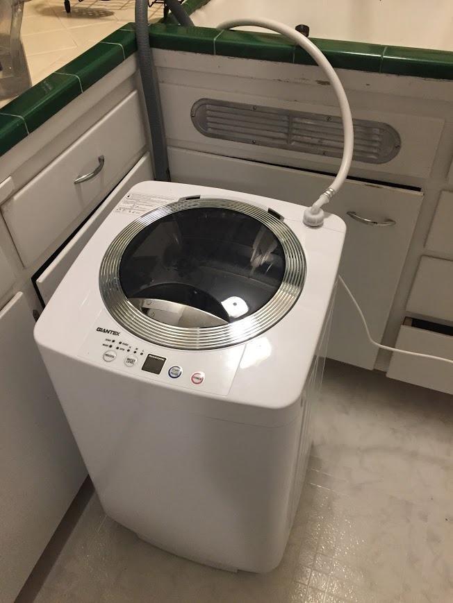 【Appliances】Giantex Portable Washing Machine, Full Automatic Washer & Dryer Combo with Built-in Pump Drain