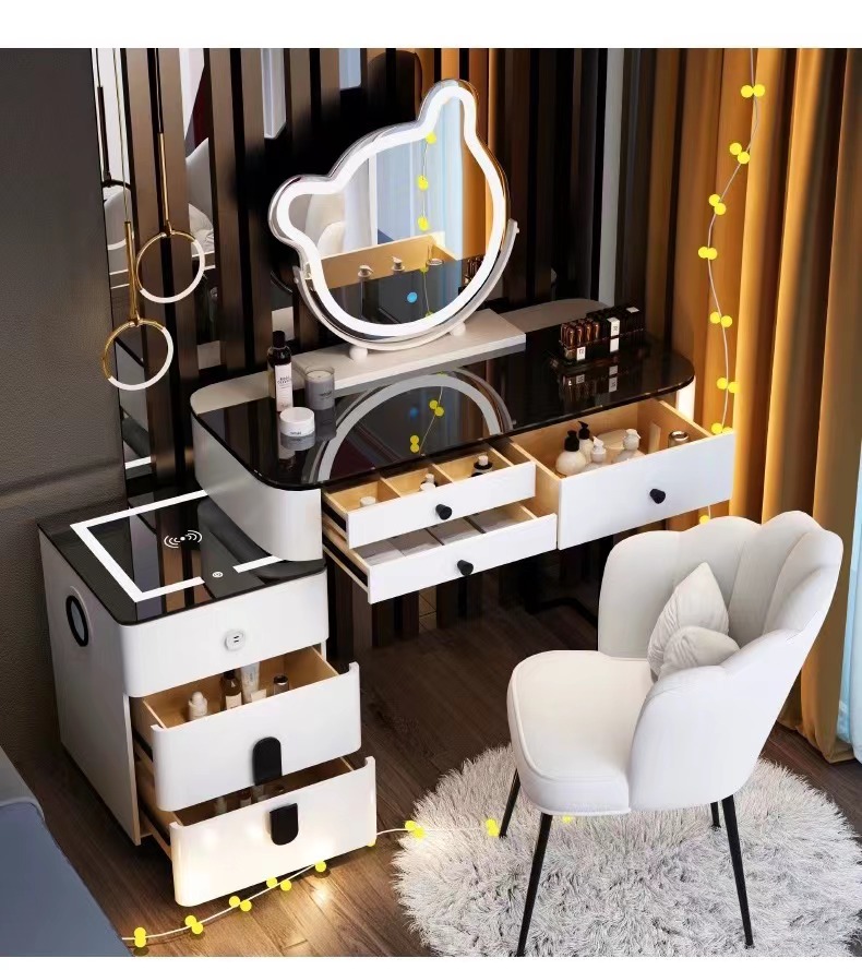 Smart Wireless Charging Dresser Simple Multifunctional Makeup Table