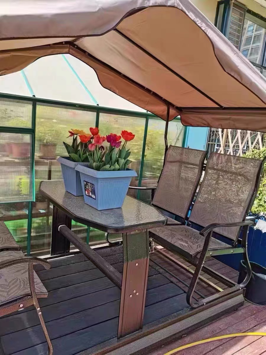 【Home&Garden】187x268 Outdoor Iron Hanging Chair Balcony Leisure Outdoor Swing Chair