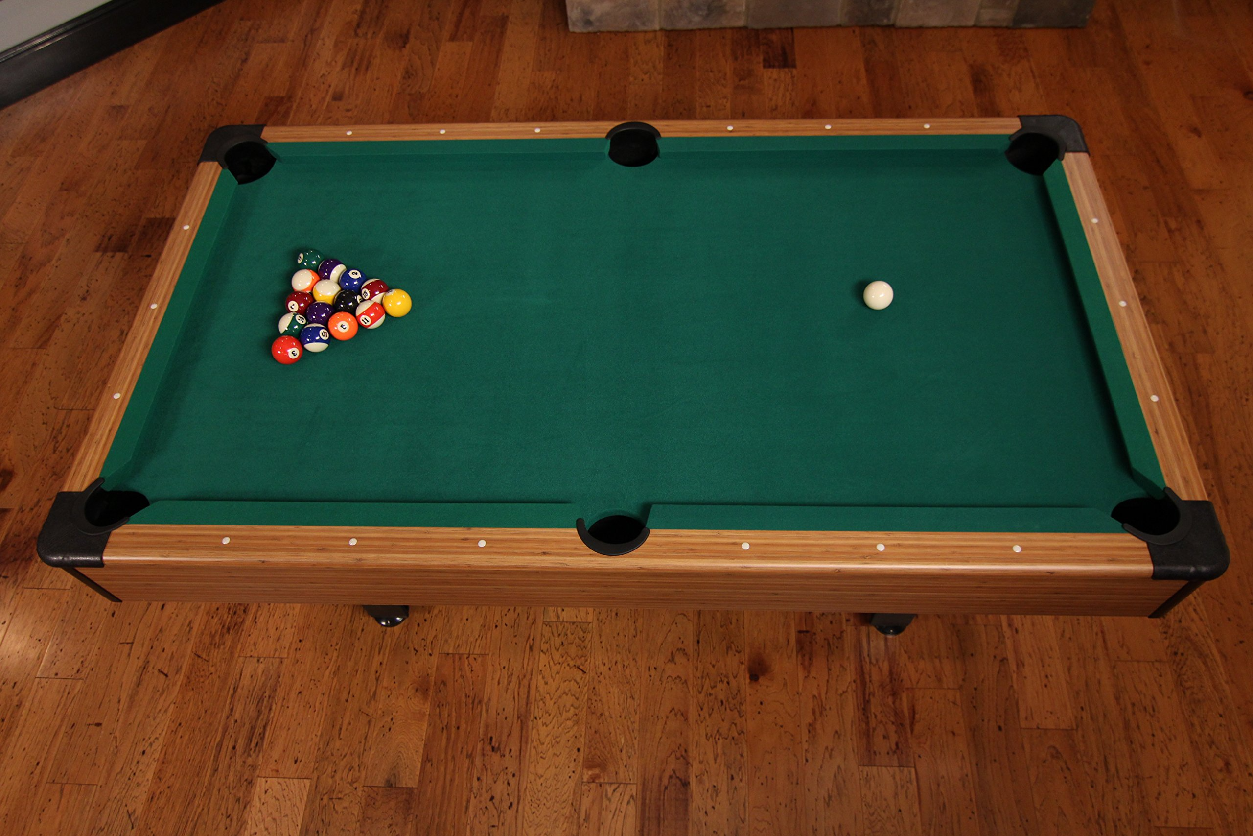 【Sports&Outdoors】Dynasty Space Saver 6.5' Billiard Table with Leg Levelers, Automatic Ball Return