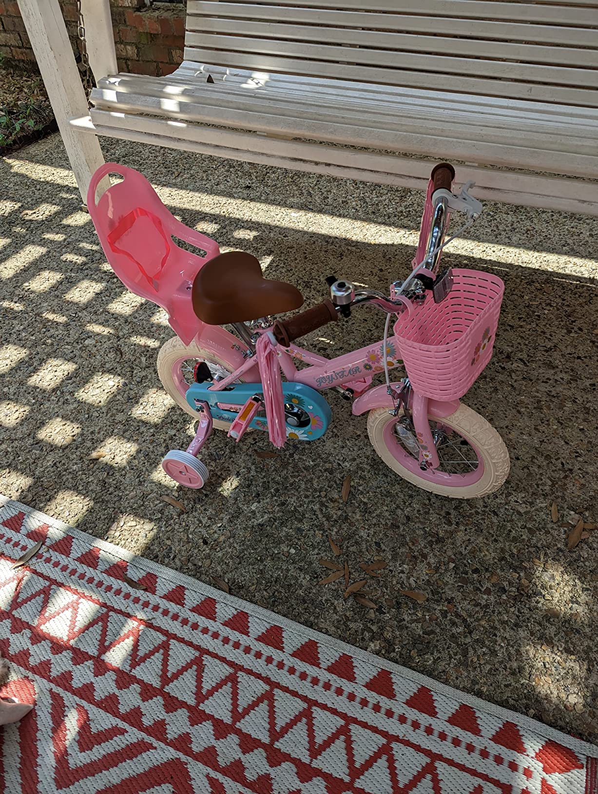 【Sports&Outdoors】Little Daisy Kids Bike for 2-9 Years Girls with Training Wheels & Front Handbrake