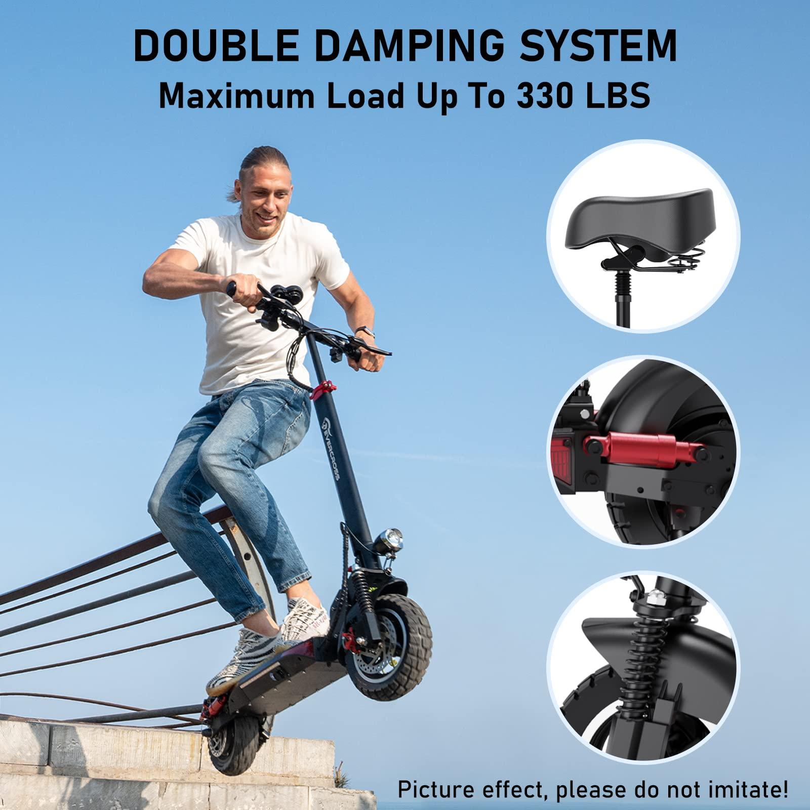 【Sports&Outdoors】Electric Scooter, Electric Scooter for Adults with 800W Motor, Up to 28MPH & 25 Miles