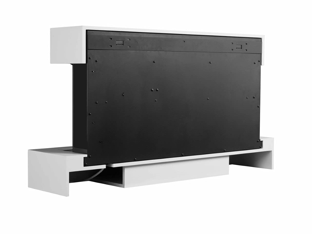 【Home Improvement】Endeavour Fires Runswick Wall Mounted Electric Fireplace with an Off White Mantel & Plinth