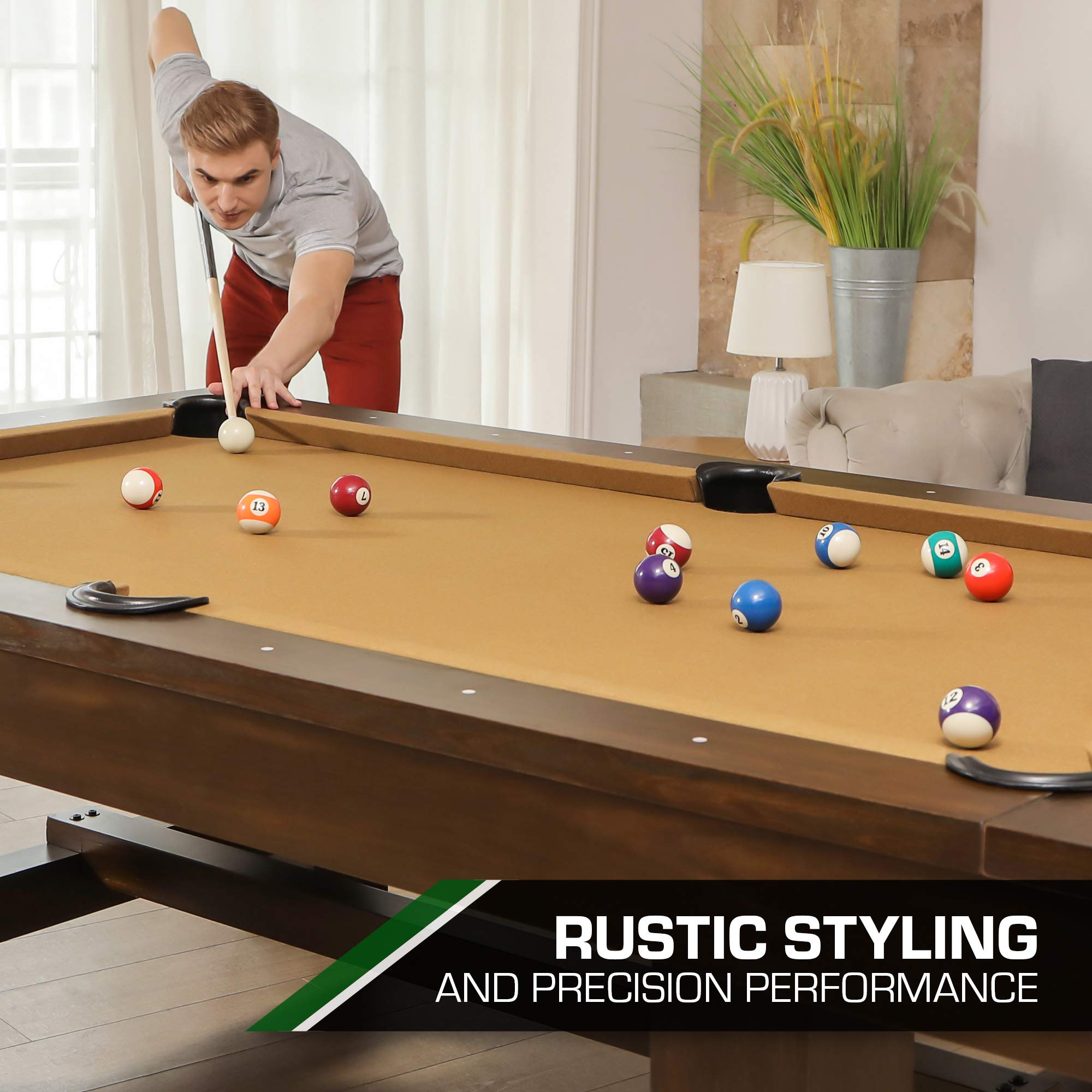 【Sports&Outdoors】Professional Grade Billiard Tables - Perfect for Family Game Room, Adult rec Room, Basements