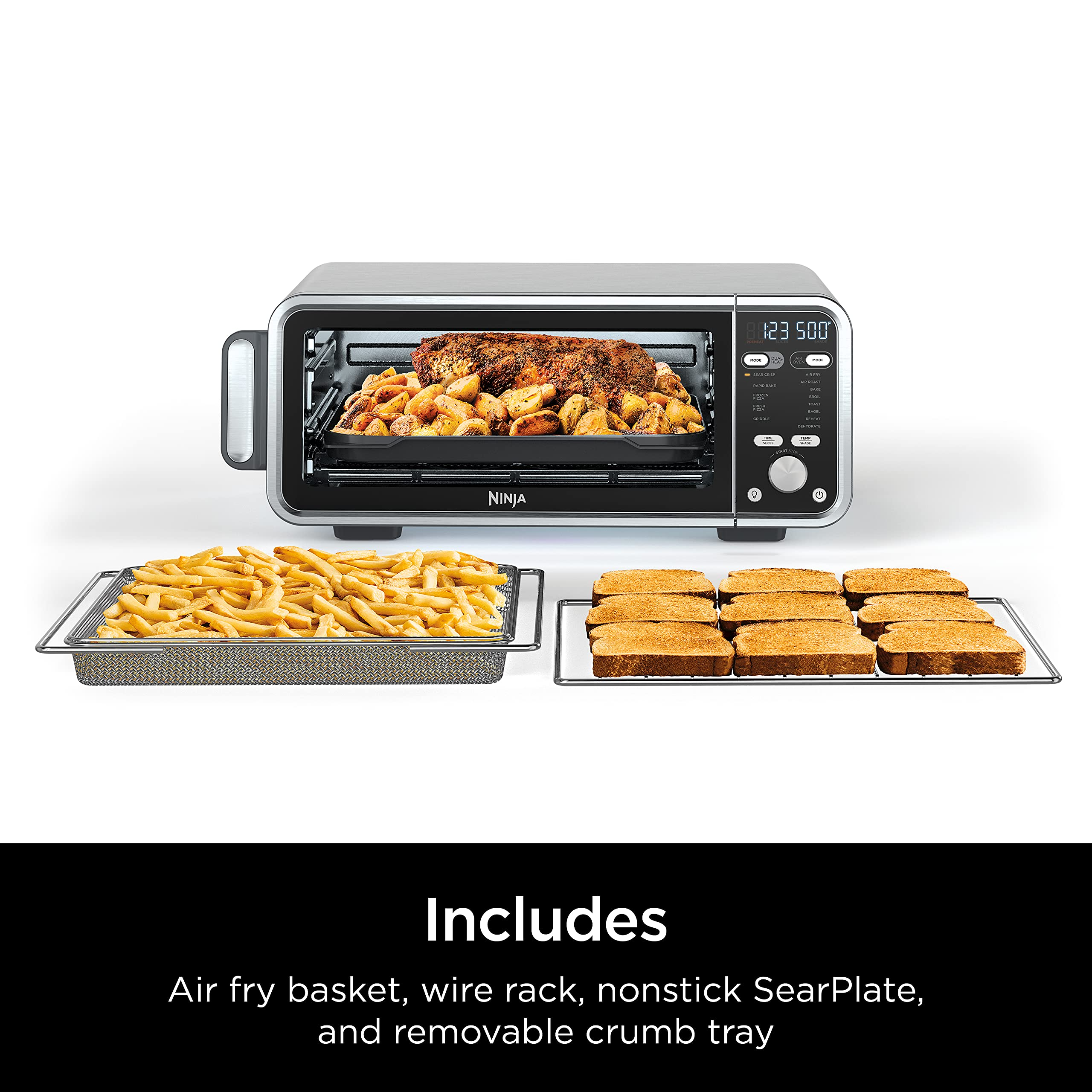 【Appliances】Ninja SP301 Dual Heat Air Fry Countertop 13-in-1 Oven with Extended Height, XL Capacity