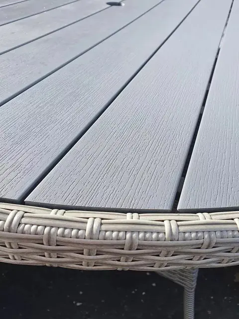 【Home&Garden】【BS】9 seater luxury set of garden furniture in grey rattan