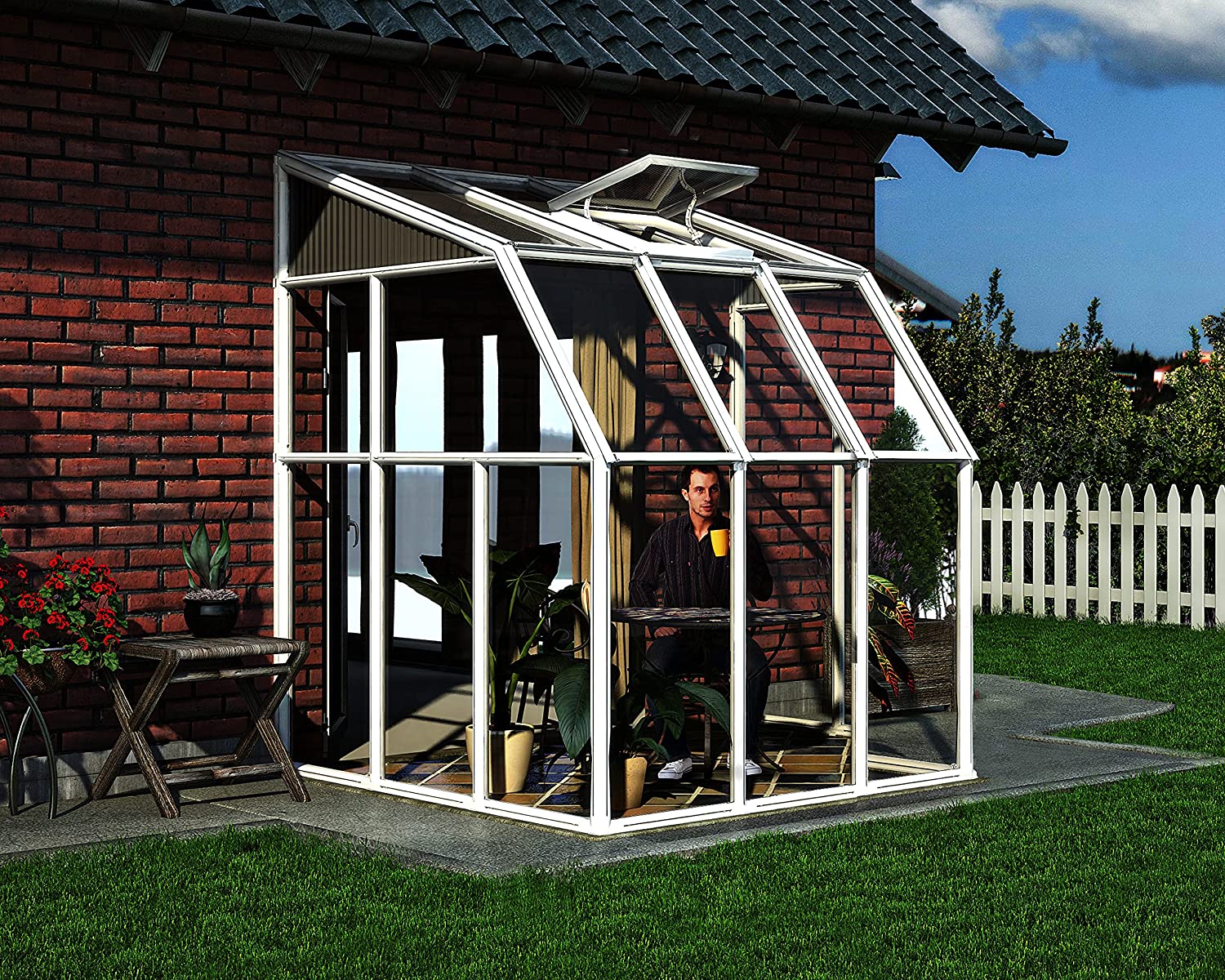 【Home&Garden】Canopia Sun Room, 6' x 12', White