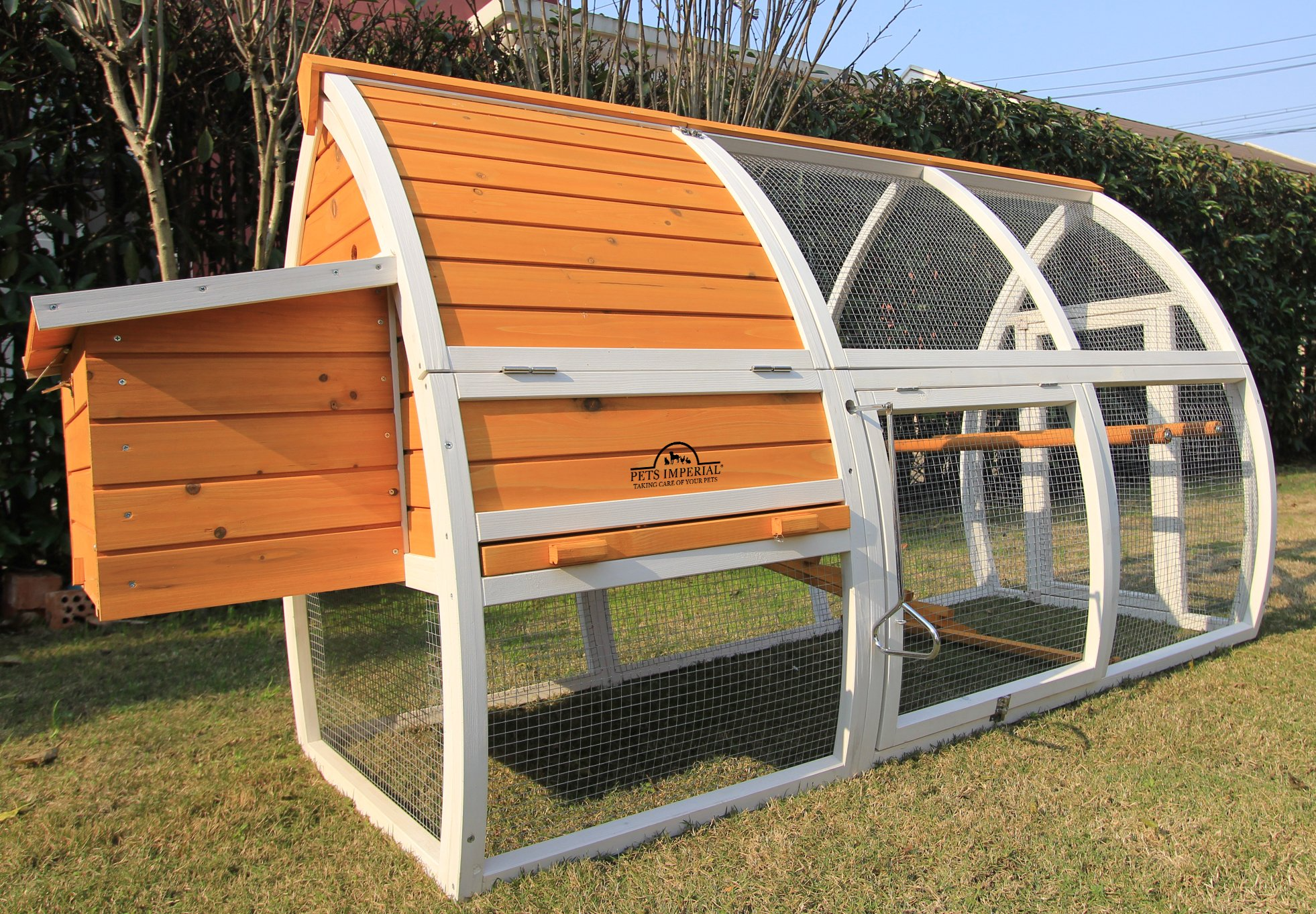 【Home&Garden】Chicken Coop - Ark Poultry Nest Box - Chickn House with Sliding Tray & Opening Roof