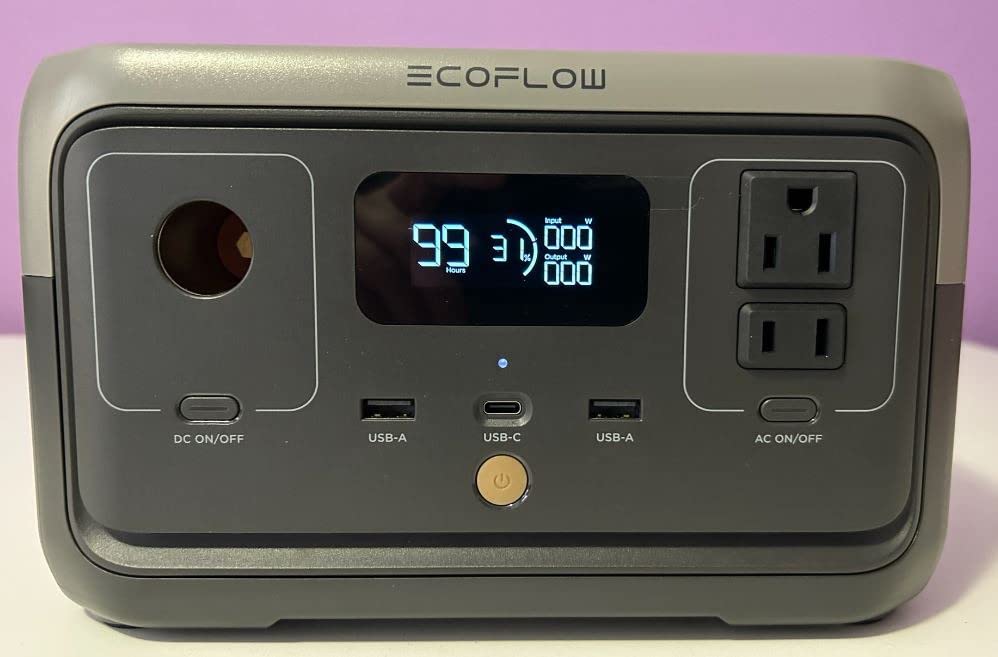 Portable outdoor power station with XT60i cable, solar generator with lithium iron phosphate, 3 x 800 W AC outlets, 70 hours fast charging, suitable for camping, emergencies, home backup power《NO8》