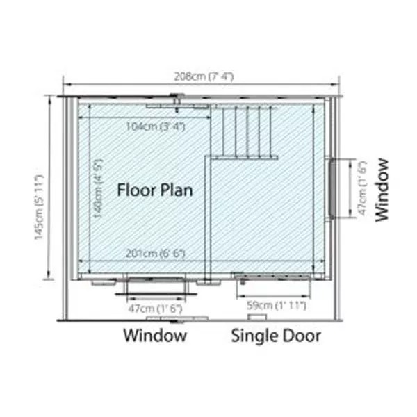 【Home&Garden】Mercia 7 x 5 ft. wooden double deck theater