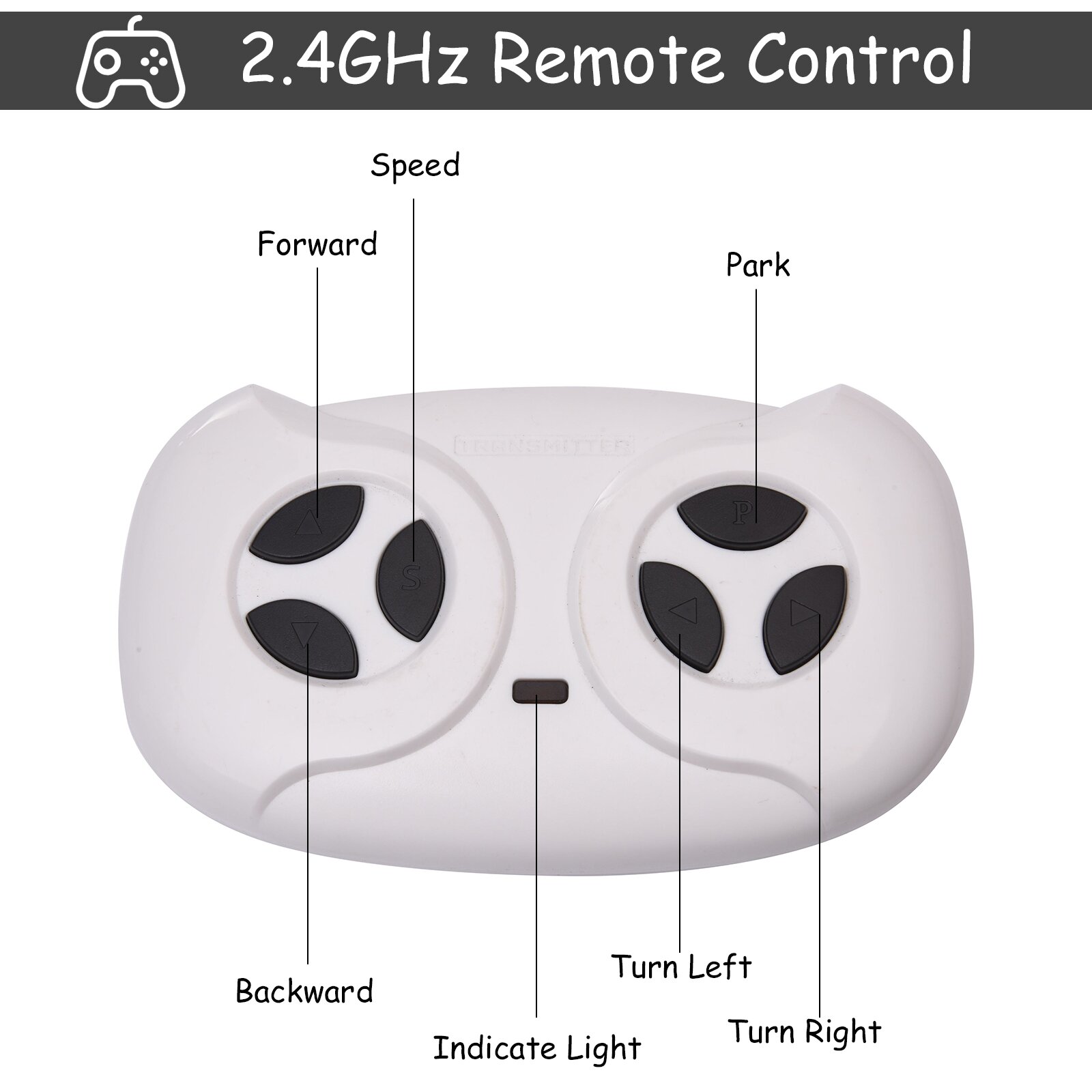 【Baby&Kids】2-Seater Electric Ride on Police Car SUV Truck Toy