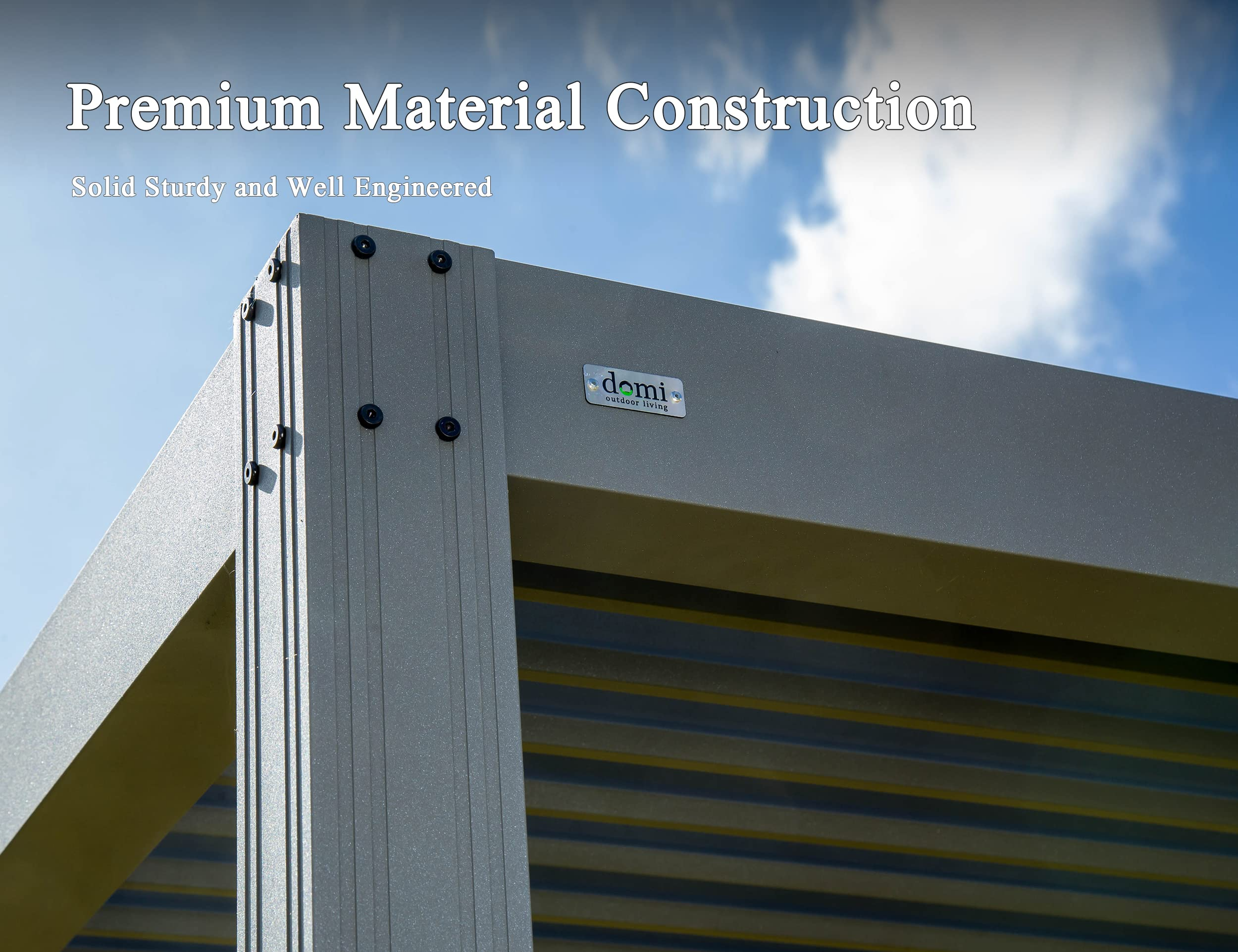 【Home&Garden】12'x16' with Adjustable Aluminum Roof, Grill Gazebo for Patios, Aluminum Frame