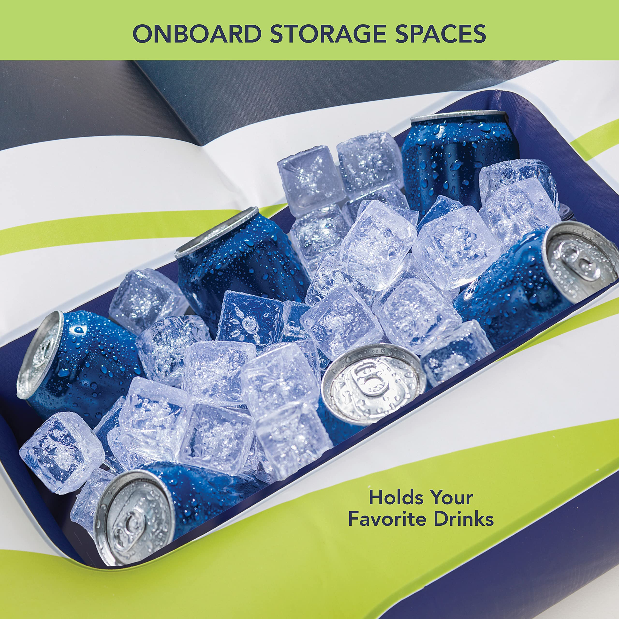 【Sports&Outdoors】Inflatable Lake Float for Adults | Floating Island, Lake Raft with Docking Lounger