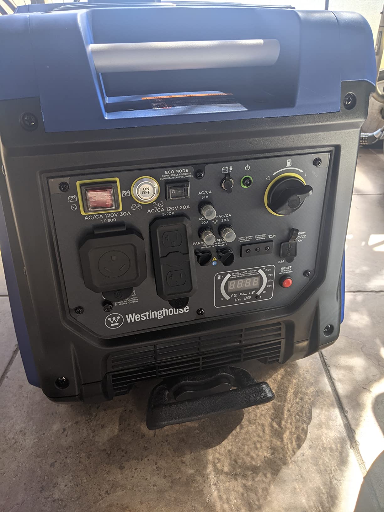 Westinghouse 4500 Watt Super Quiet Portable Inverter Generator, Remote Electric Start with Auto Choke