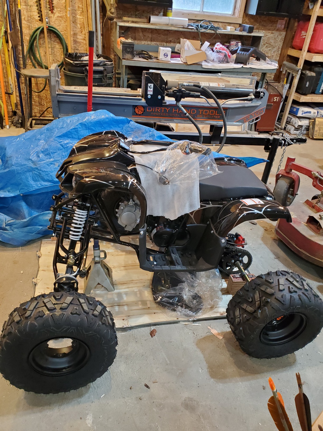 【Sports&Outdoors】X-PRO Adult ATV Quad Four Wheelers 200 Utility ATV Full Size ATV