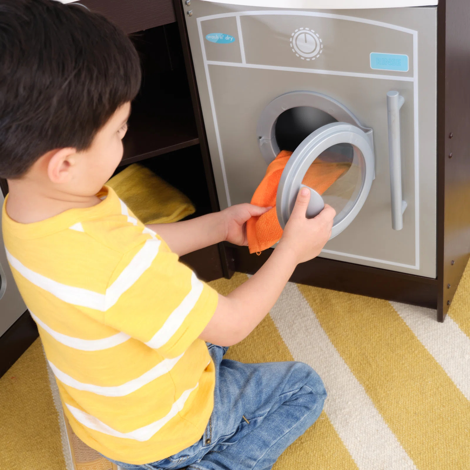 【Baby&Kids】Ultimate Corner Play Kitchen with Lights & Sounds, Espresso