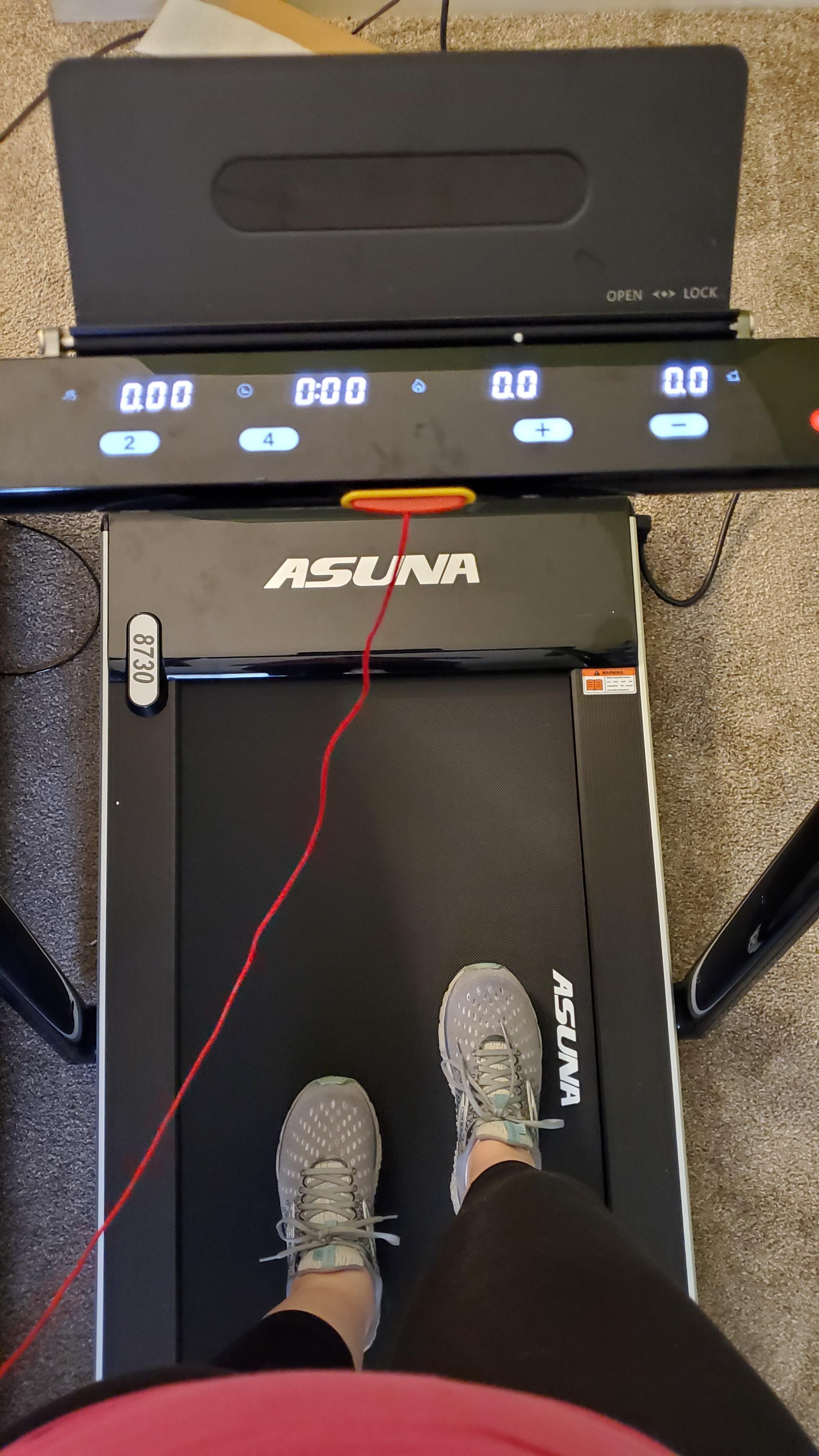 【Sports&Outdoors】ASUNA Premium Slim Folding Treadmill Running Machine with Speakers for Home Gyms