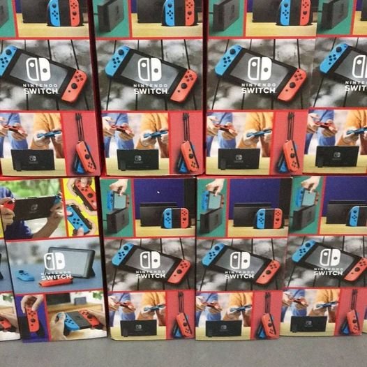 Nintendo Switch with Neon Blue and Neon Red Joy Con – HAC-001(-01)