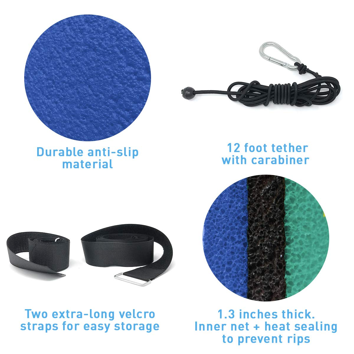 【Sports&Outdoors】Premium Floating Mat for Lakes and Pools - Extra Large (18 x 6 feet) Water Mat Floating Dock