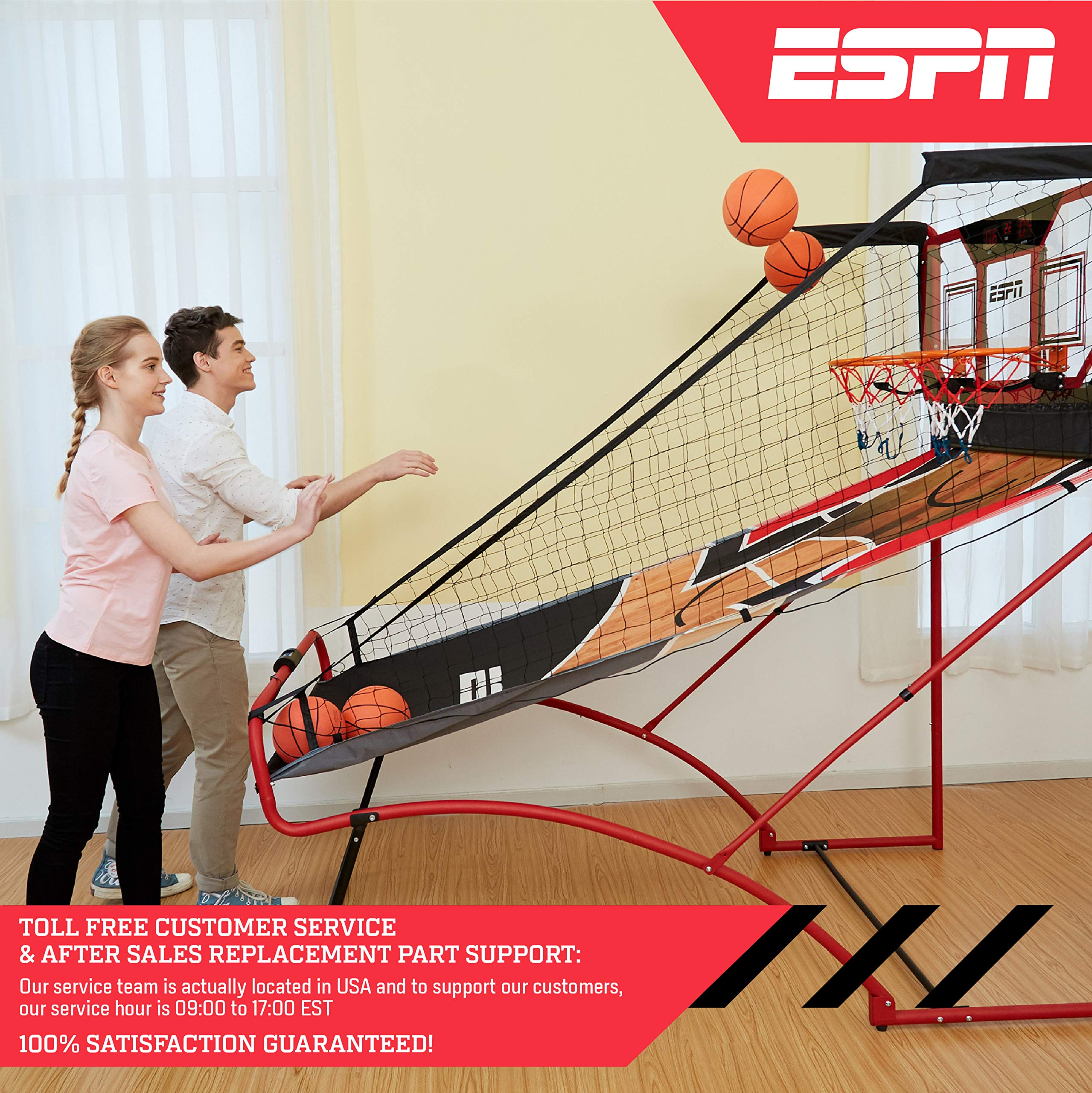 【Sports&Outdoors】2 Player Space Saving Arcade Basketball