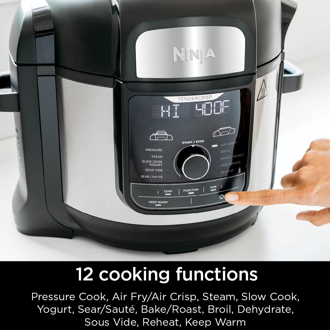 【Appliances】Ninja FD401 Foodi 12-in-1 Deluxe XL 8 qt. Pressure Cooker & Air Fryer that Steams, Slow Cooks, Sears