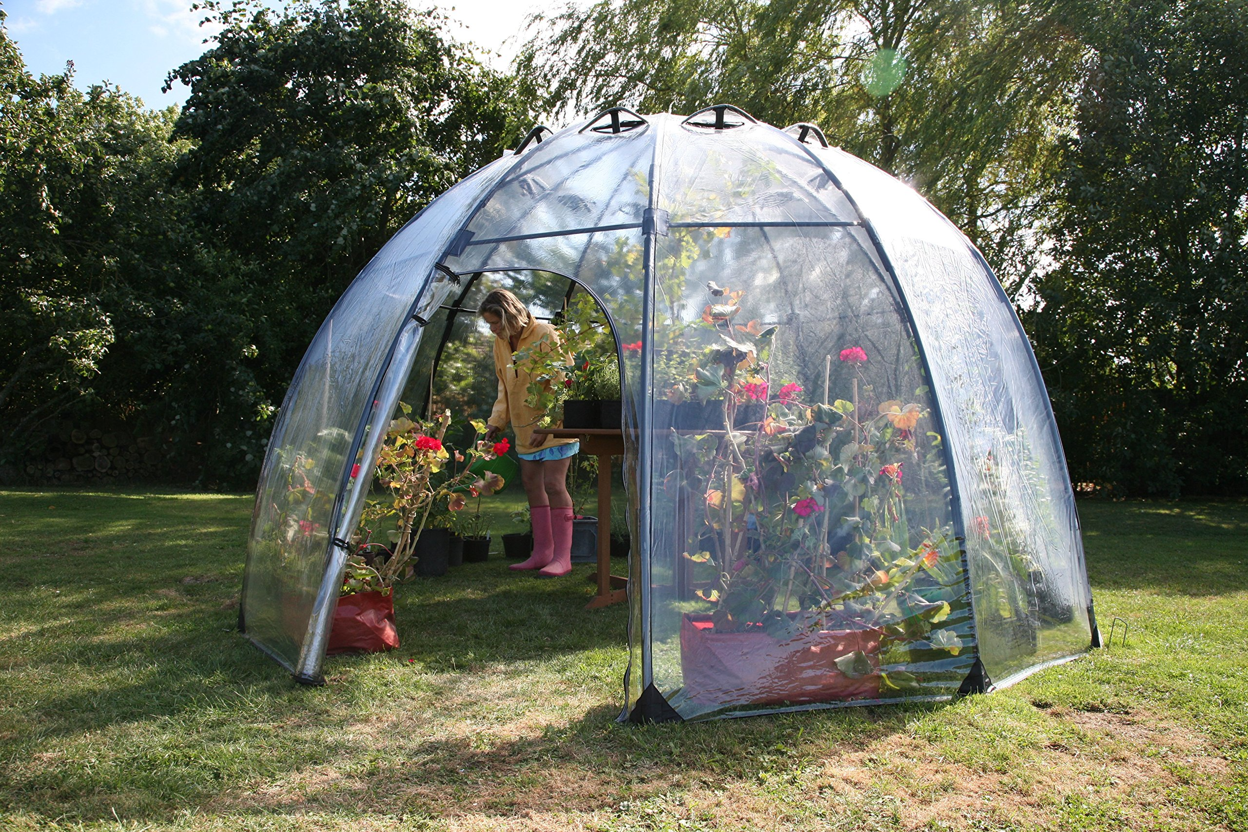 【Home&Garden】Haxnicks Garden Sunbubble Portable Outdoor Greenhouse, Garden Bed Cover & Igloo, Large