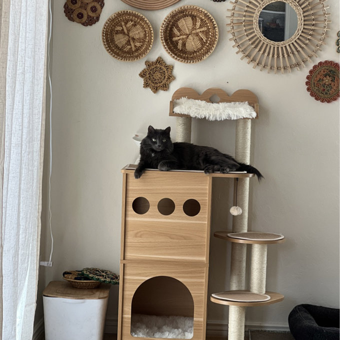 【Pet】47 Wooden Luxury Cat Tree