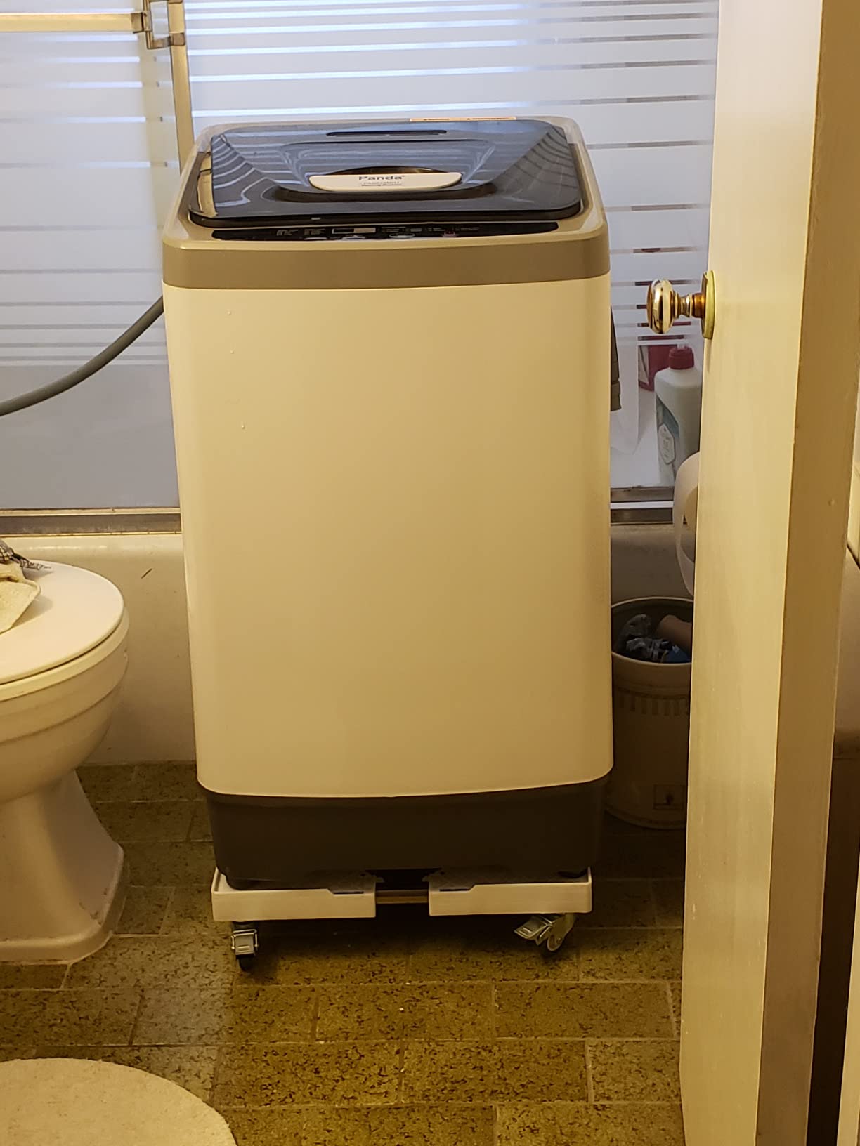 【Appliances】Panda Compact Portable Washing Machine, 1.54 cu.ft, 8 Wash Programs, Top Load Clothes Washer