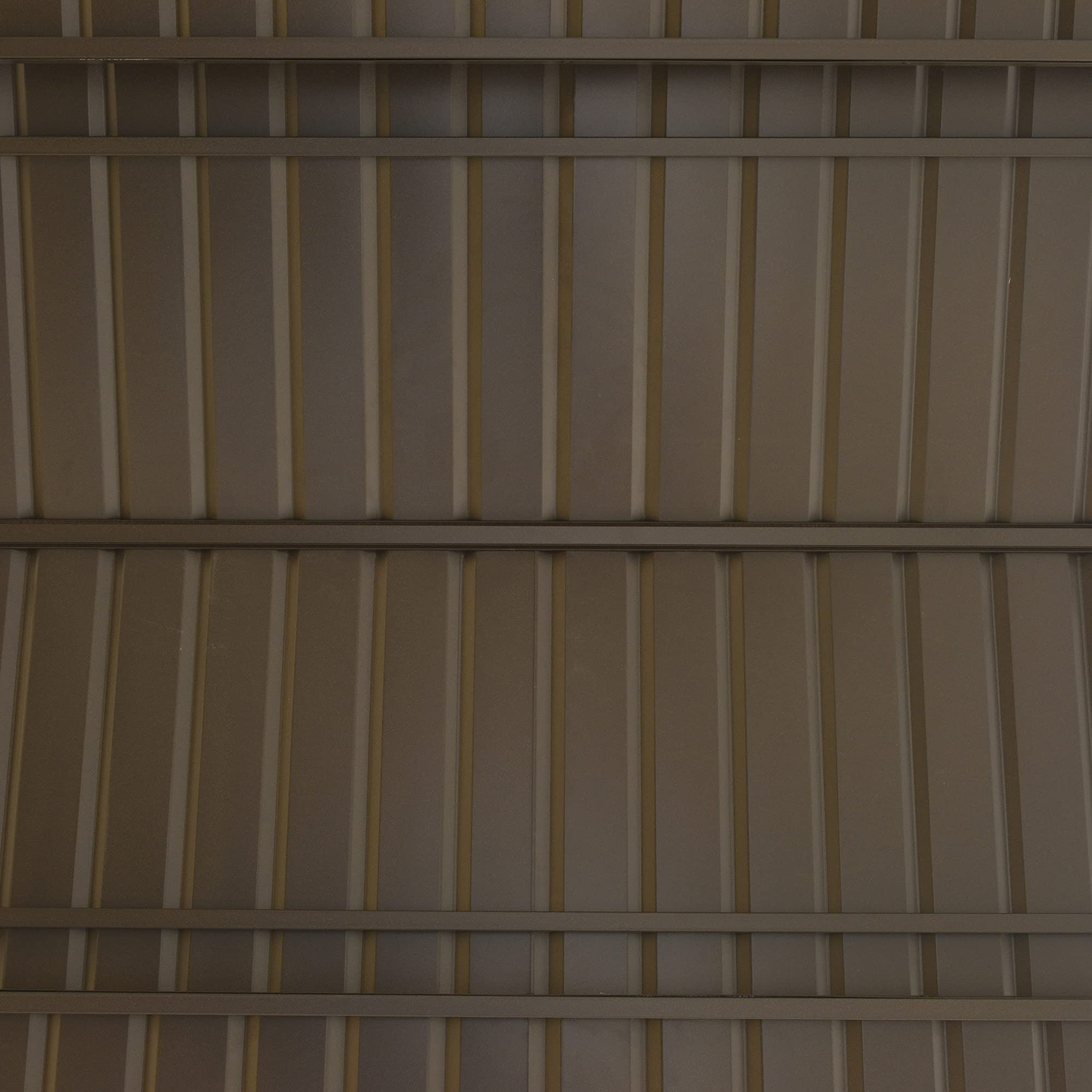 【Home&Garden】8'x5' BBQ Grill Gazebo with 2 Side Shelves, Outdoor Double Tiered Interlaced Polycarbonate Roof