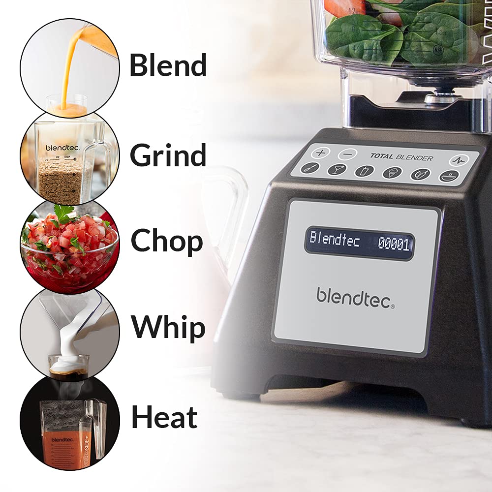 【Appliances】Designer Series Countertop Blender, 90oz/34oz, WildSide & Go Jars Black