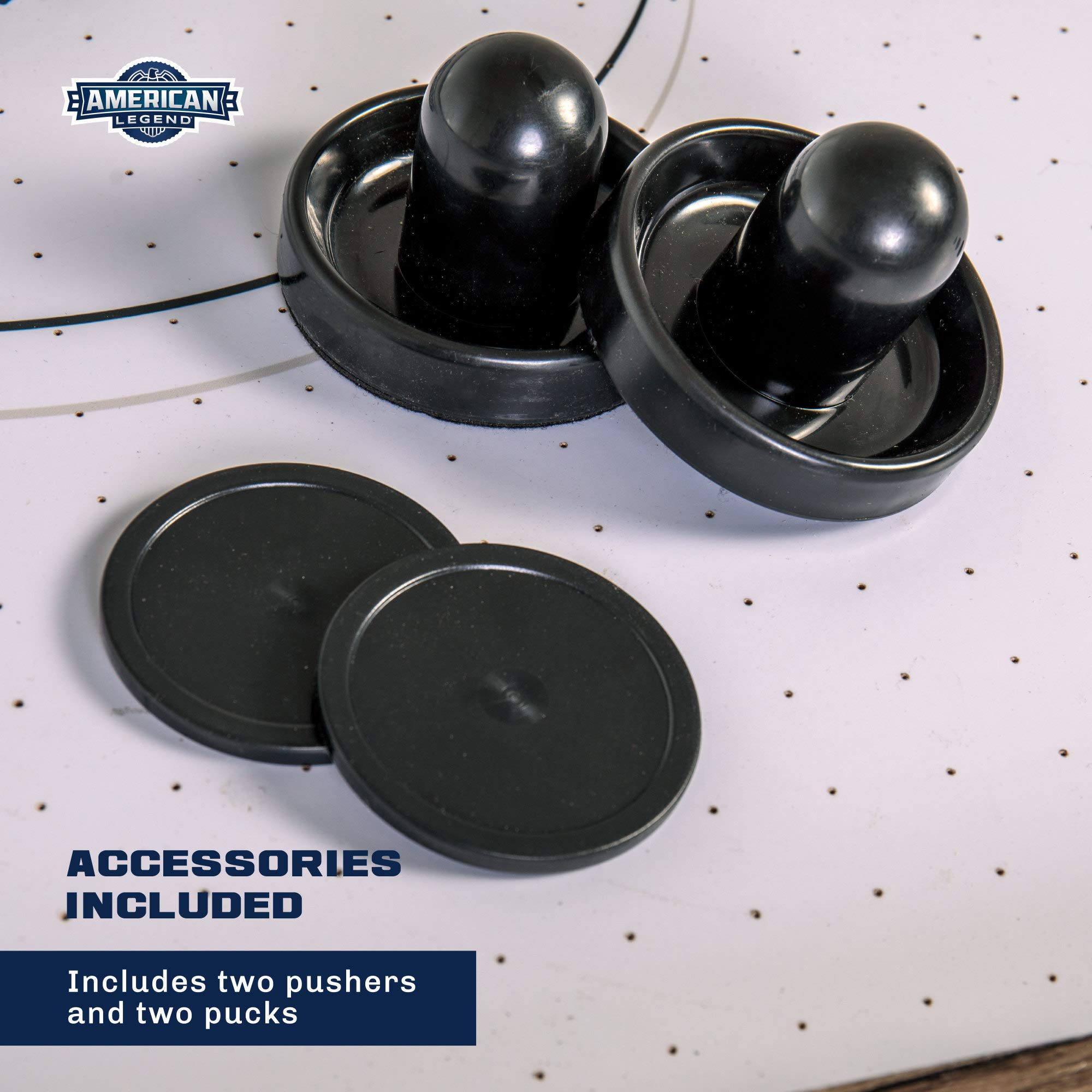 【Sports&Outdoors】Brookdale Air-Powered Hockey Table with Rustic Wood Grain Finish