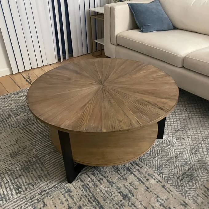 【Furniture】Frame Coffee Table with Storage