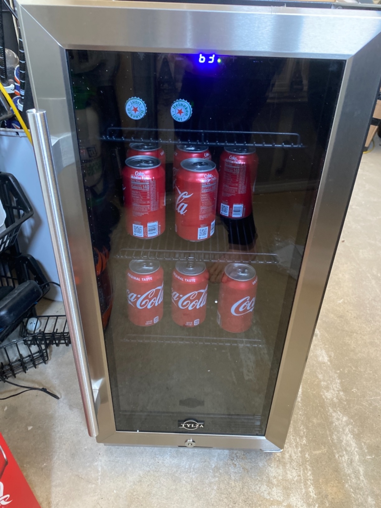 【Appliances】Tylza Beverage Refrigerator 24 Inch, 190 Can Built-in/Freestanding Beverage Cooler Fridge