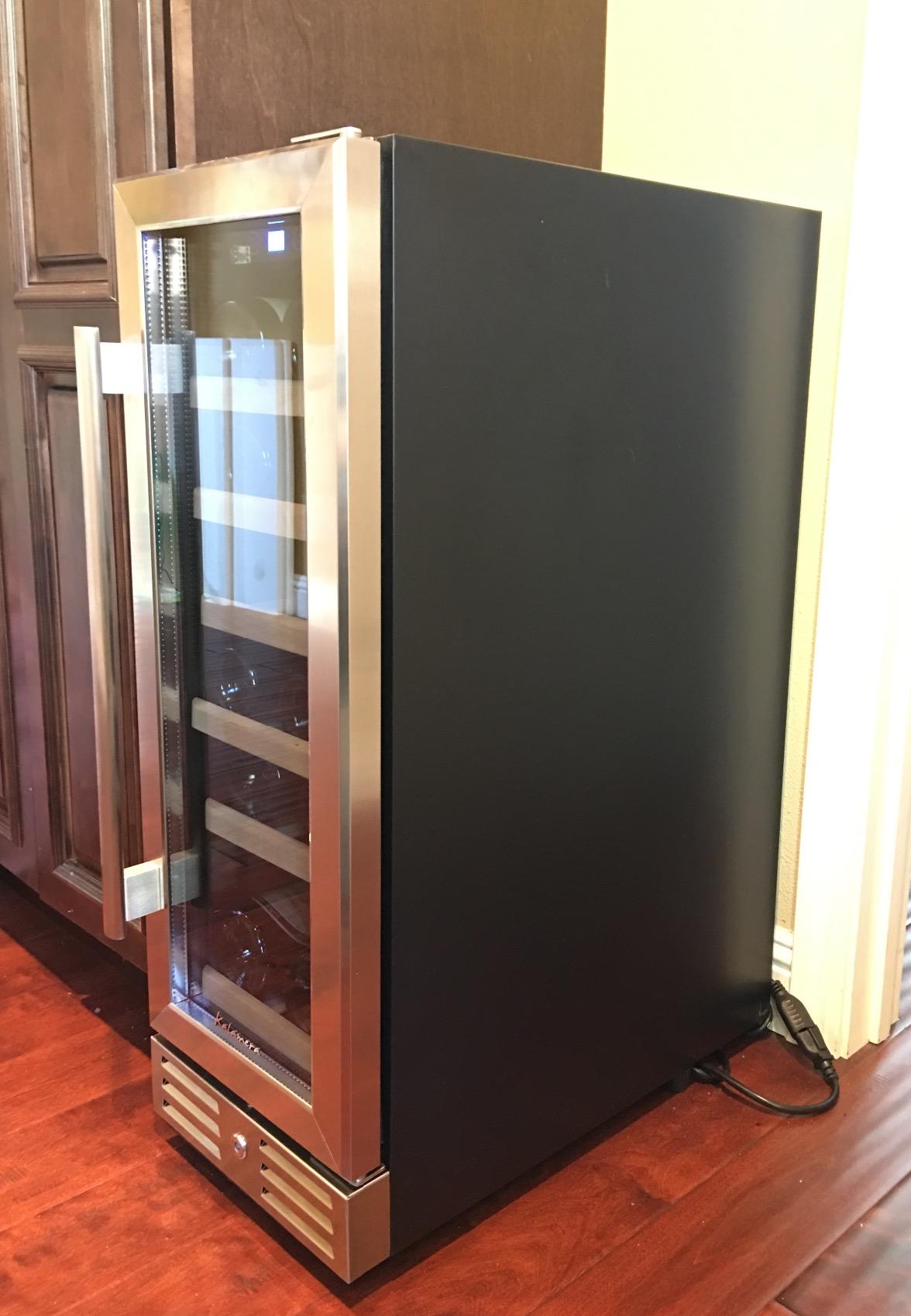 【Appliances】Kalamera 24'' Wine Cooler Refrigerator 46 Bottle Dual Zone Built-in or Freestanding Fridge