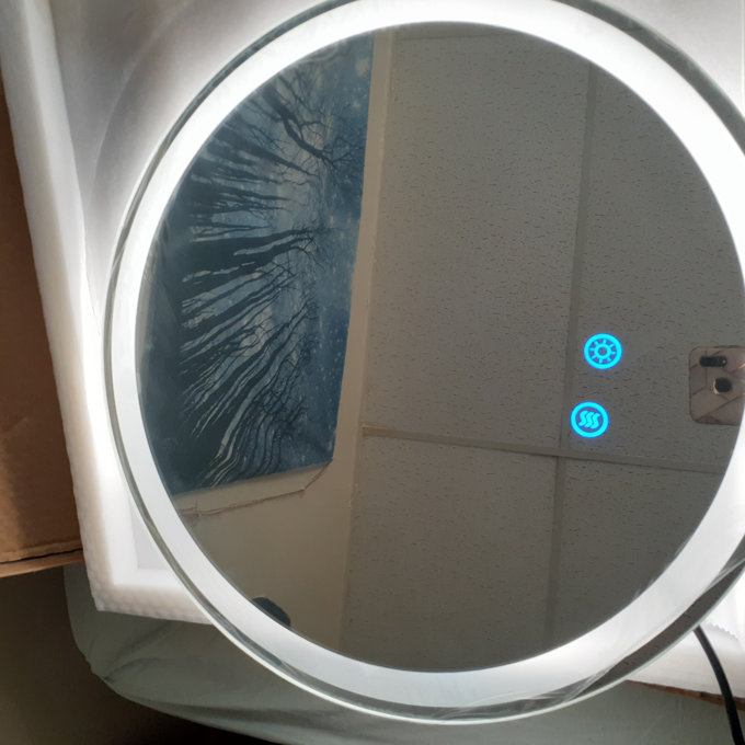 【Home Improvement】Modern & Contemporary Lighted Fog Free Round Bathroom / Vanity Mirror