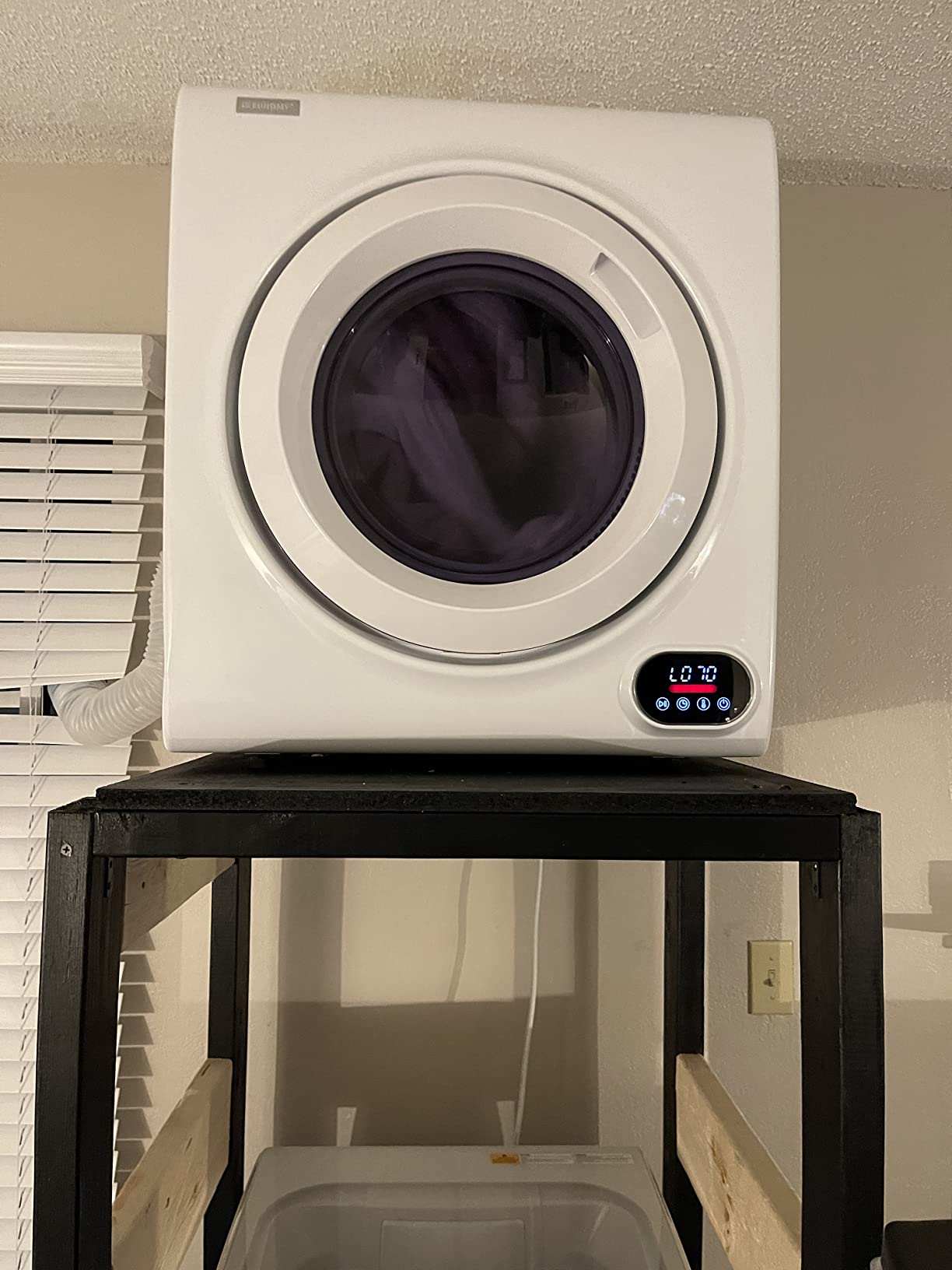 【Appliances】Euhomy Compact Laundry Dryer, 2.65 cu ft Front Load Stainless Steel Clothes Dryers