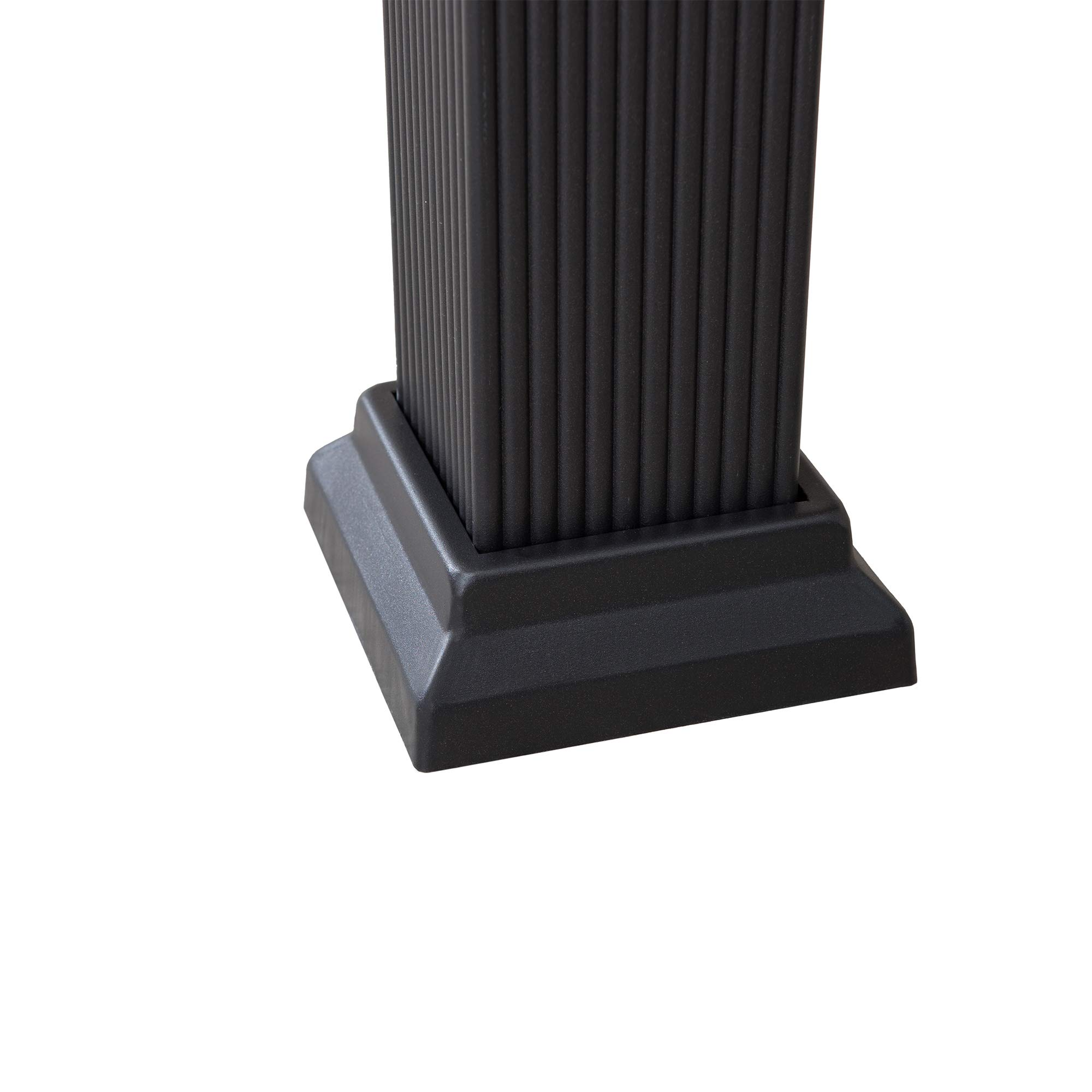 【Gazebo】10.5x12.5 ft. Outdoor Patio Black Steel Frame Hardtop Gazebo with 2-Tier Steel Roof & Mesh Netting