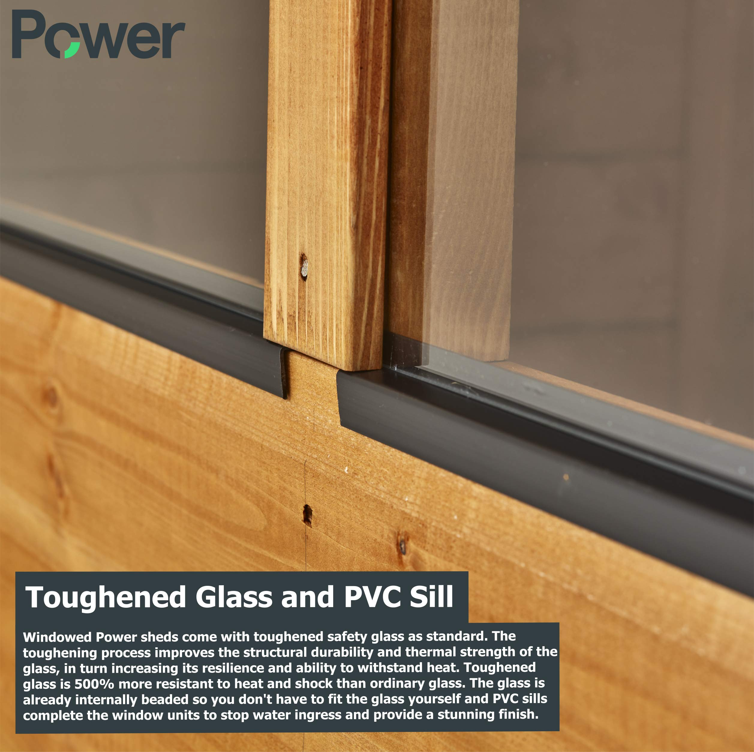 【Home&Garden】Summerhouse Shed, 6x6 Power Pent Wooden Summer house