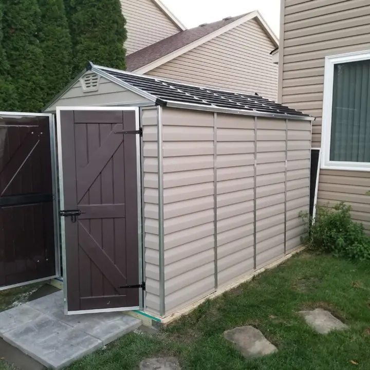 6 ft. Width X 10 feet. D plastic storage shed. 《NO8》