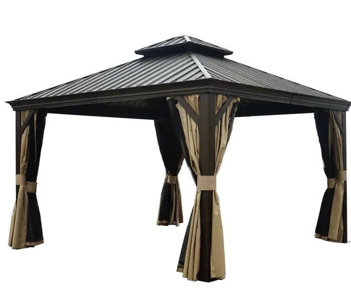 【Gazebo】Alexander 12 Ft. W X 12 Ft. D Aluminum Patio Gazebo