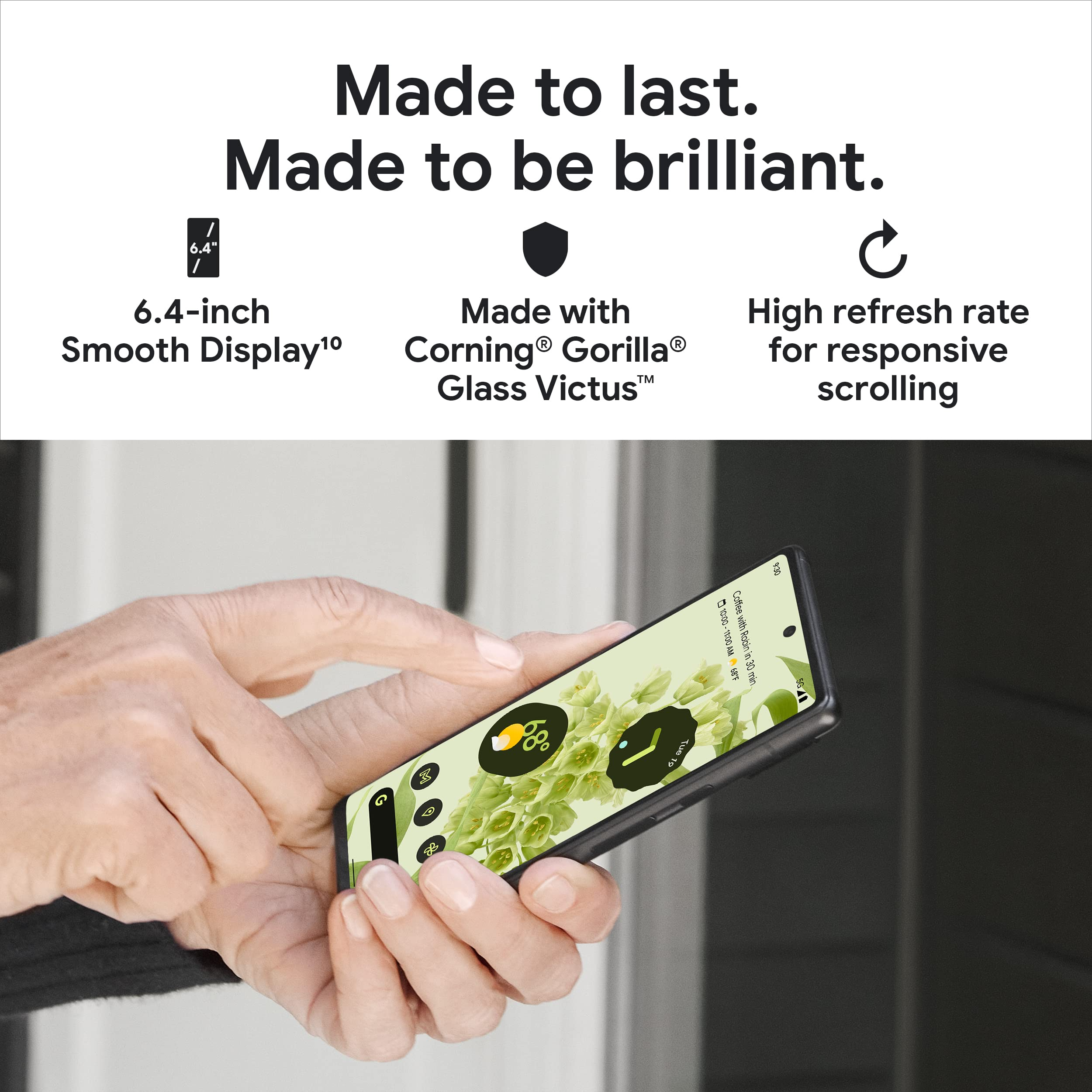 【Electronics】5G Android Phone - Unlocked Smartphone with Wide & Ultrawide Lens - 128GB -Stormy Black