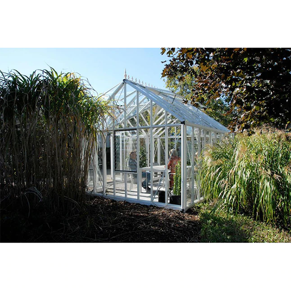 【Home&Garden】Janssens Royal Antique Victorian 12.833-ft L x 13.167-ft W x 9.667-ft H White Greenhouse
