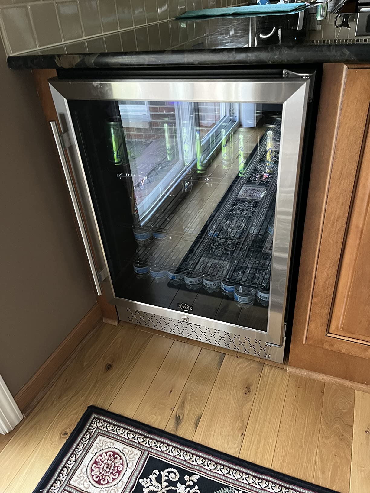 【Appliances】Tylza Beverage Refrigerator 24 Inch, 190 Can Built-in/Freestanding Beverage Cooler Fridge