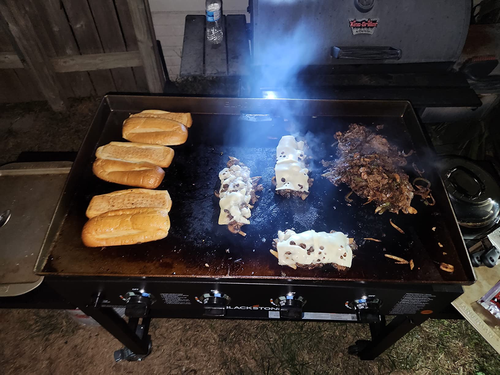 【Appliances】Blackstone 36 Inch Gas Griddle Cooking Station 4 Burner Flat Top Gas Grill Propane Fuelled