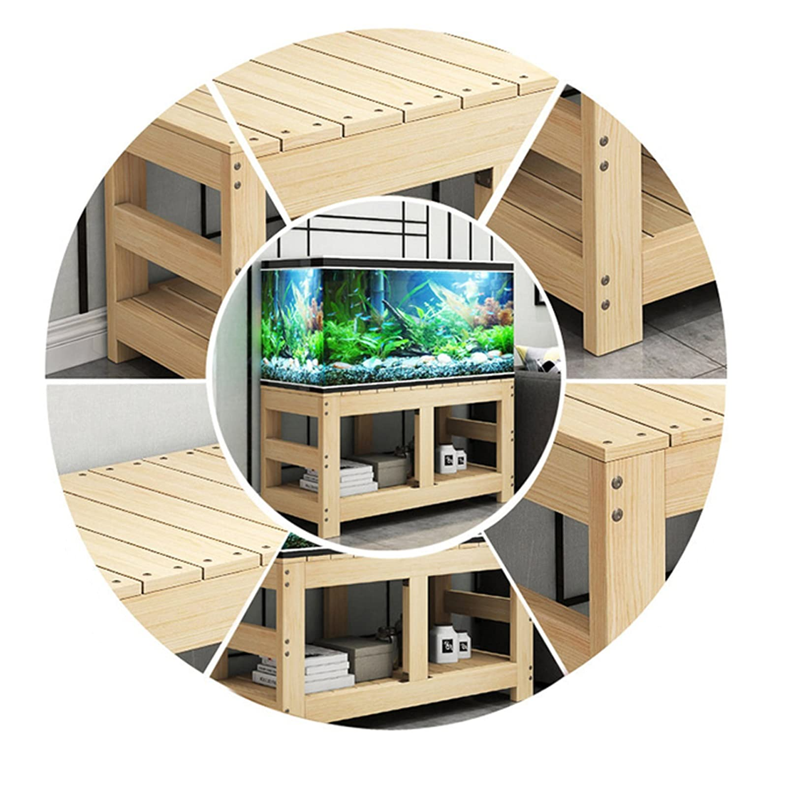 【Pet】Aquarium Bracket Solid Wood Fish Tank Fish Aquarium Rack
