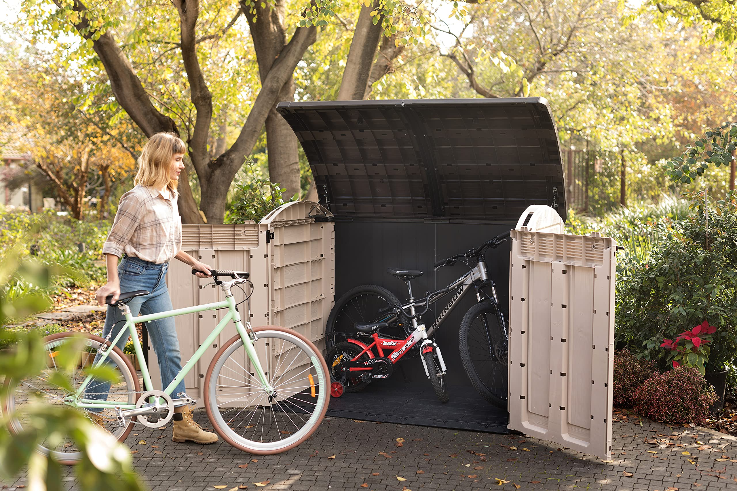 【Storage Shed】【BS】Keter Store-It Out Ultra Outdoor Garden Storage, Bike Shed, Bin Store and More